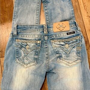 Miss Me Light Blue Straight Leg Jeans